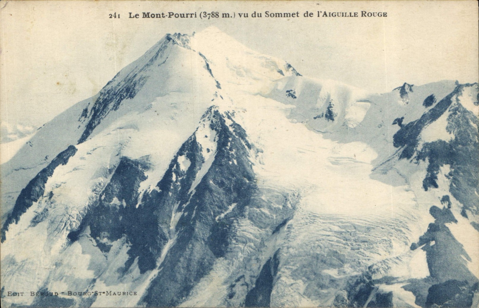 CPA Le Mont Pourri vu du Sommet de l'Aiguille Rouge 