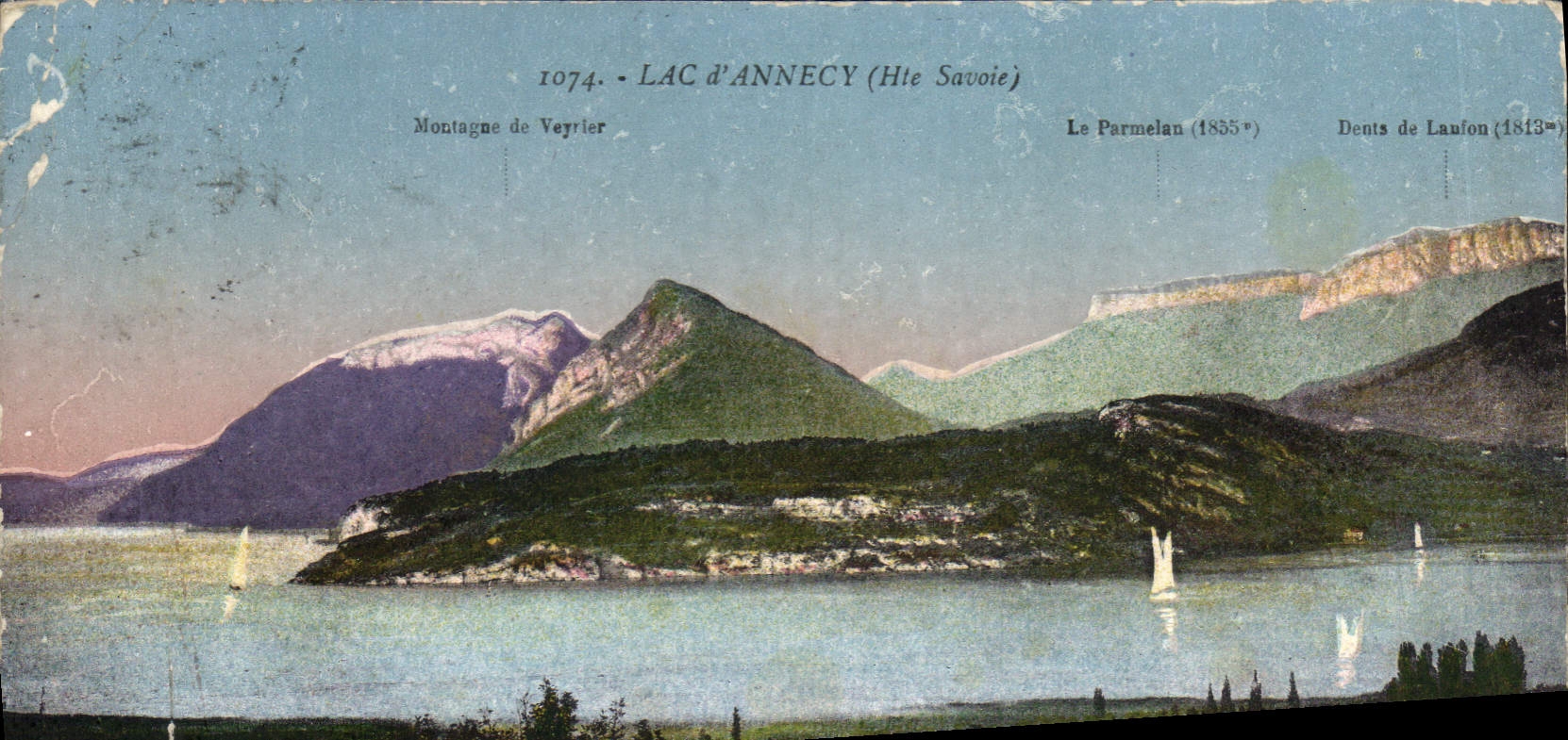 CPA Lac d'Annecy Haute Savoie Le Parmelan 