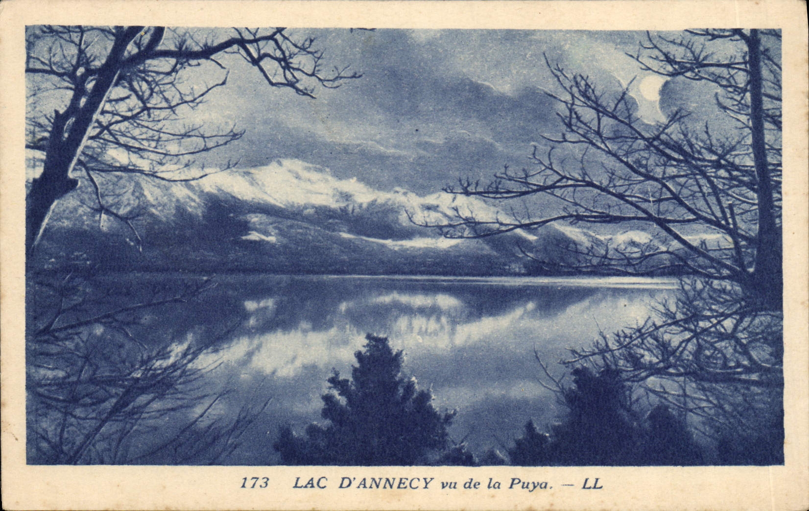 CPA Lac d'Annecy vu de la Puya 