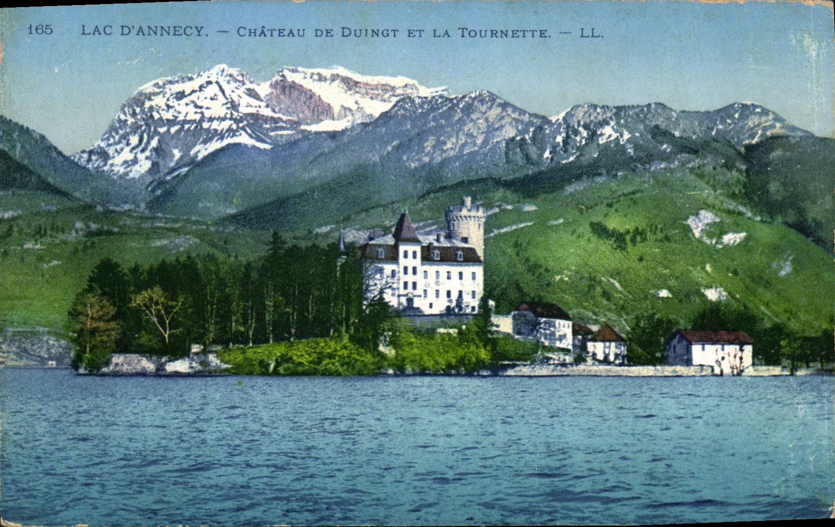 CPA Lac d'Annecy Chateau de Duingt et la Tournette