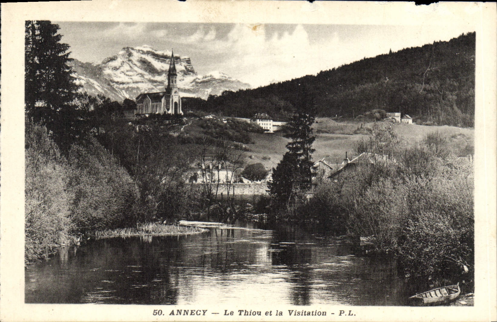 CPA Annecy Le Thiou et la Visitation 