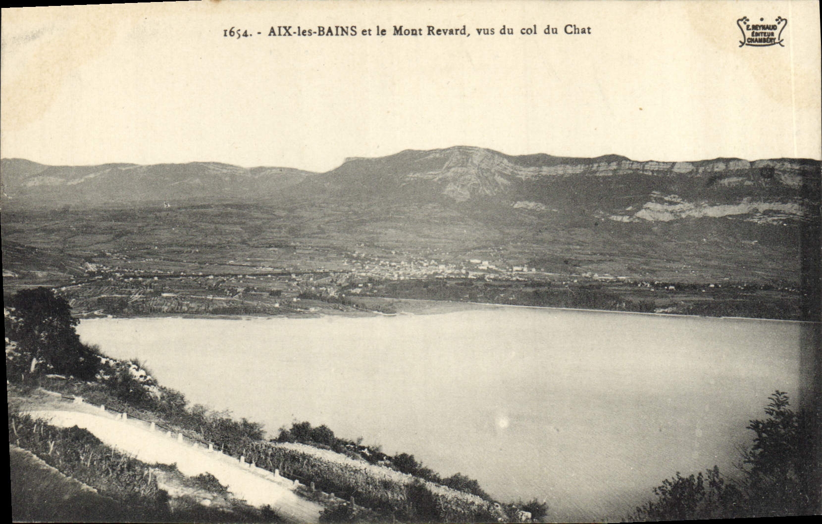 CPA Aix les Bains et le Mont Revard vus du col du Chat