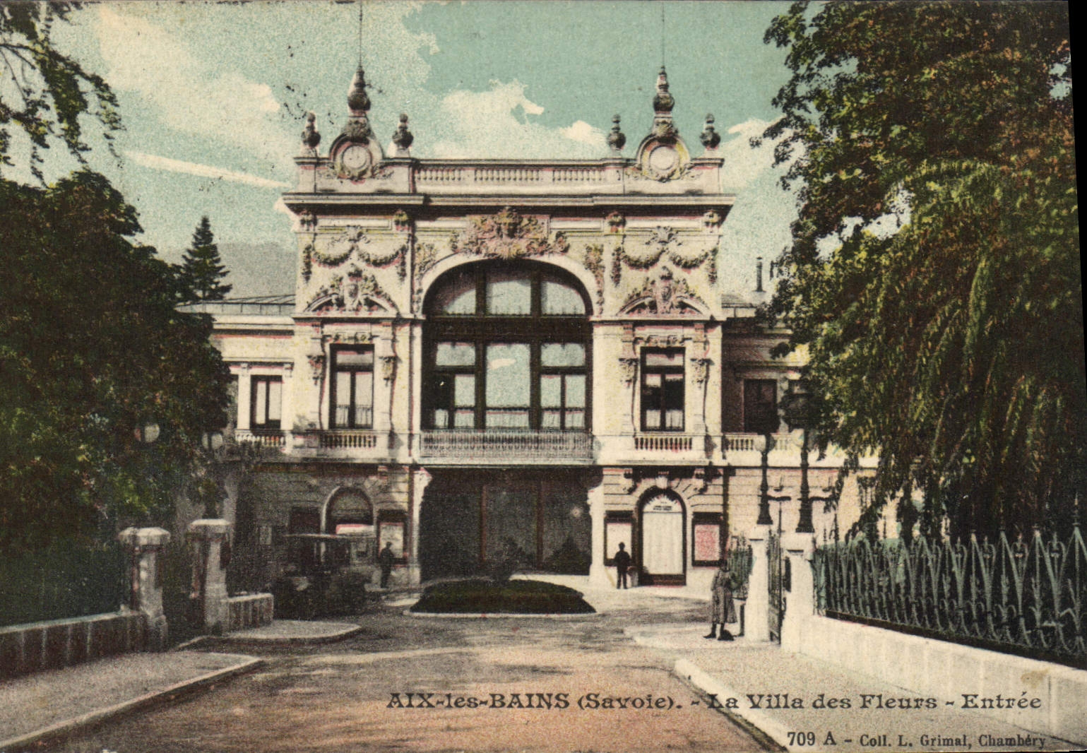 CPA Aix les Bains Savoie La Villa des Fleurs Entree