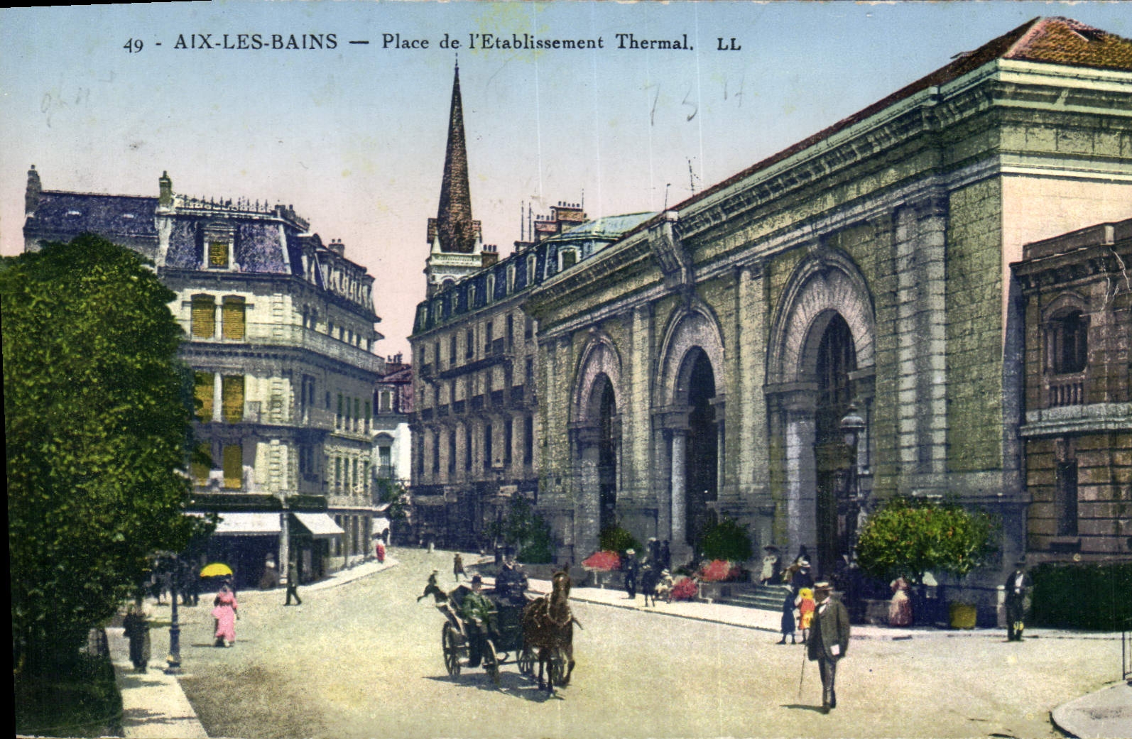 CPA Aix les Bains Place de l'Etablissement Thermal