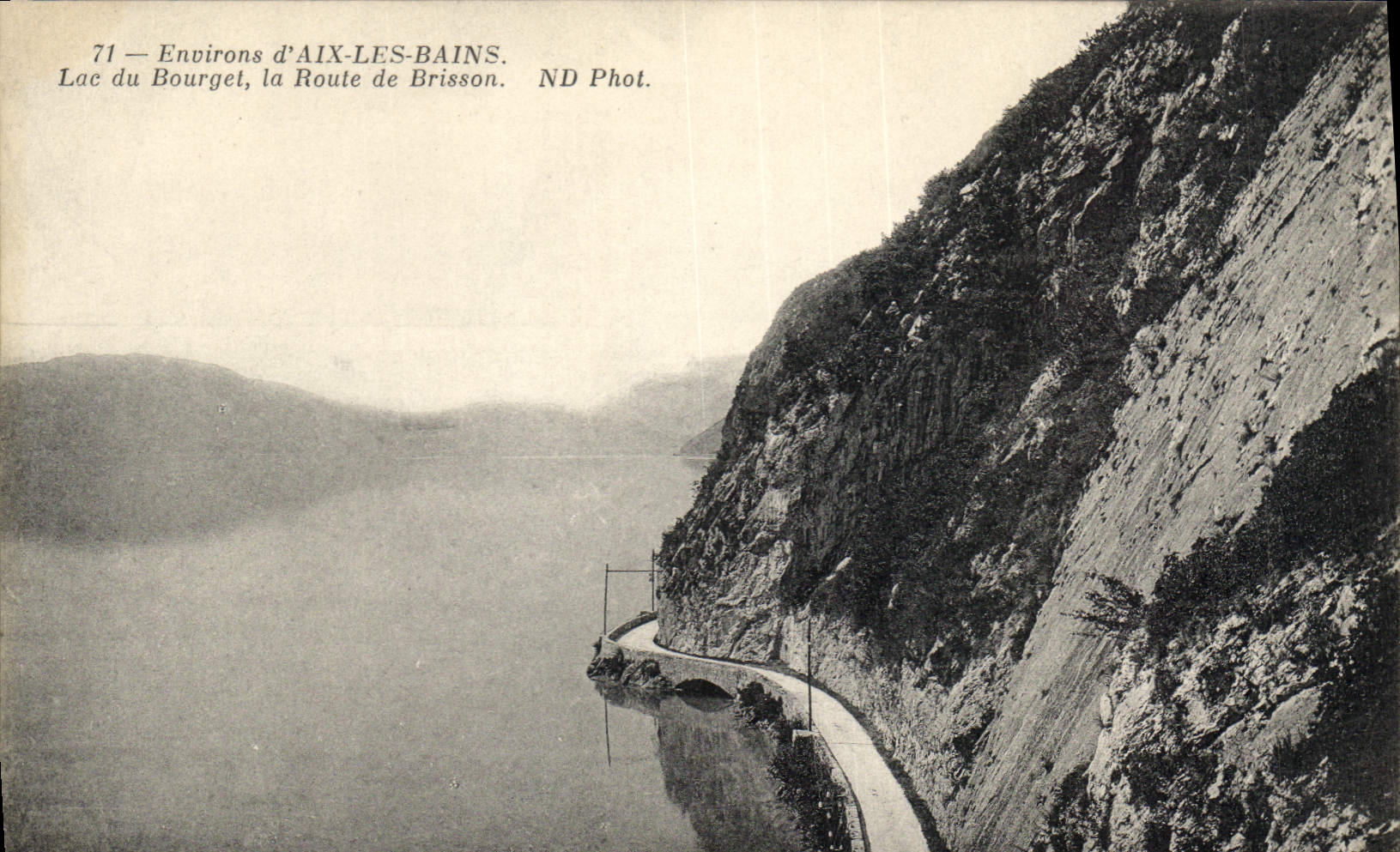 CPA Environs d'Aix les Bains Lac du Bourget la Route de Brisson