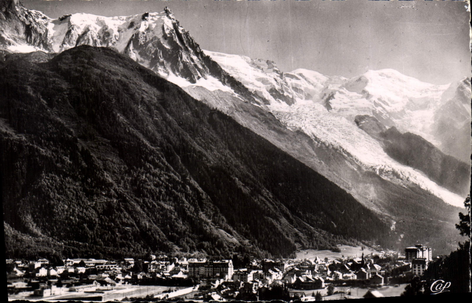 CPA Chamonix Mont Blanc de l'Aiguille du Plan a l'Aiguille du Gouter