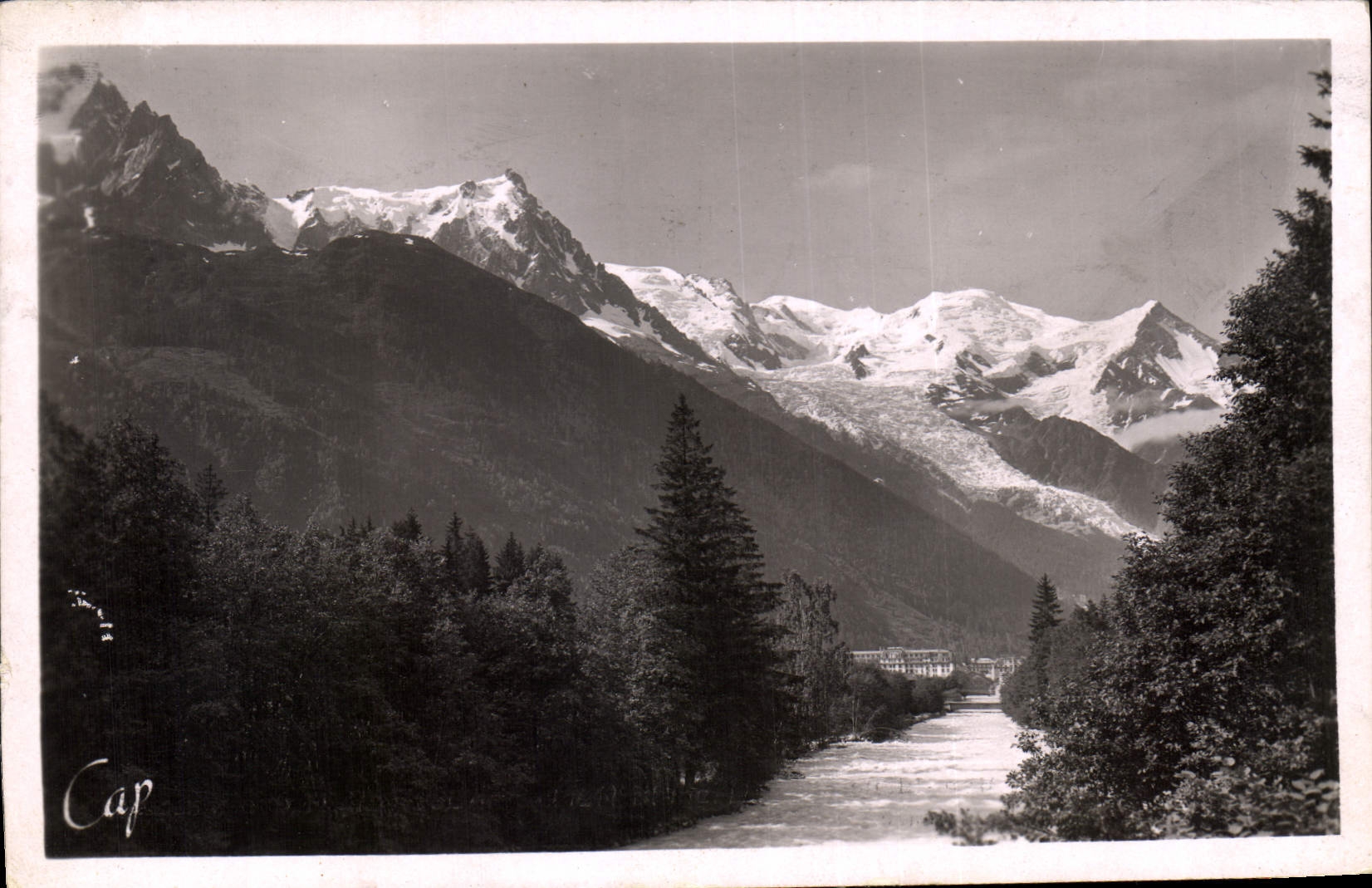 CPA Chamonix Mont Blanc L'Arve et le Mont Blanc 