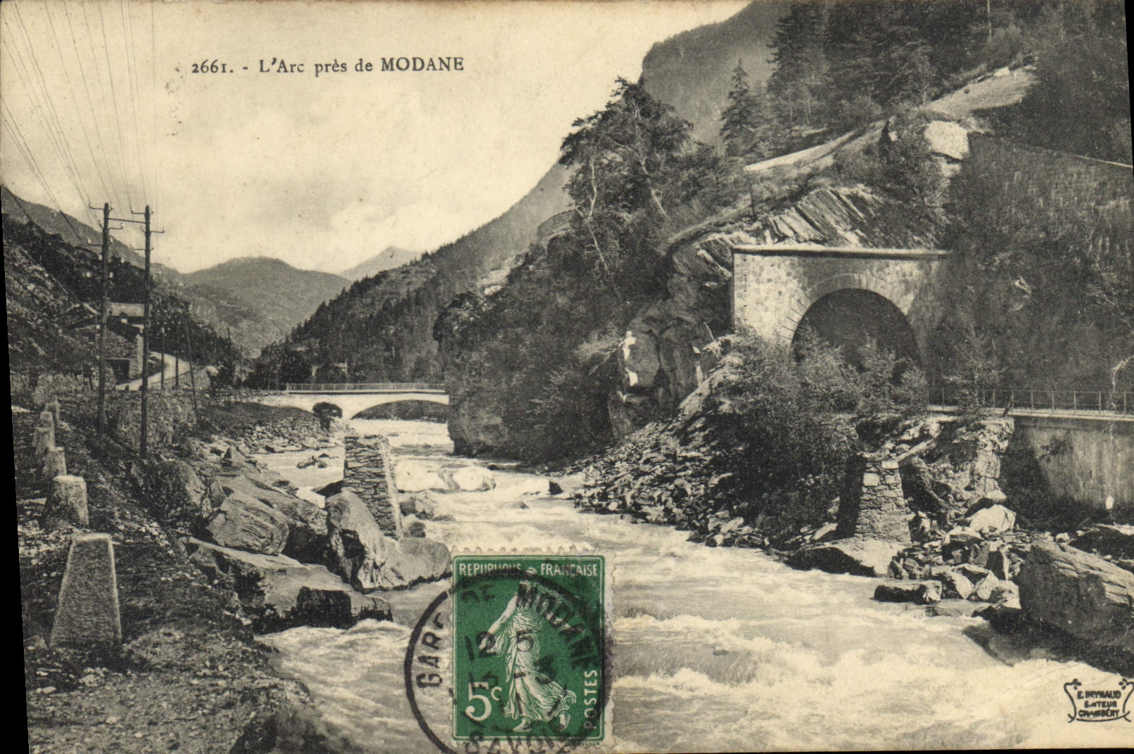 CPA L'Arc pres de Modane 