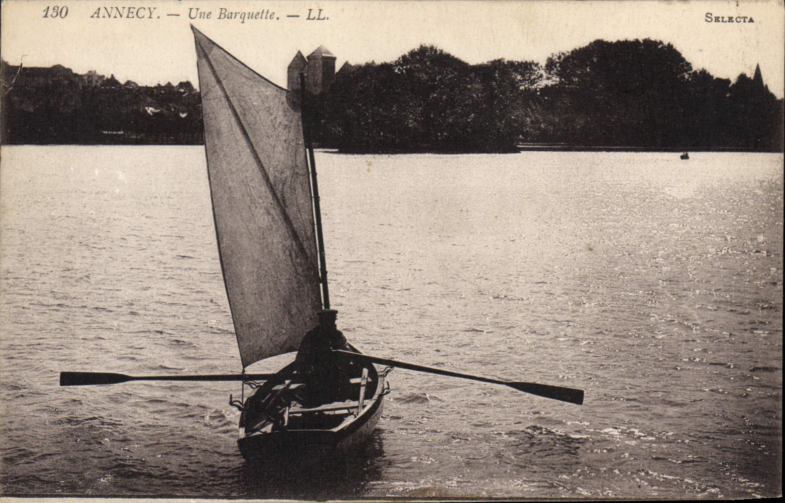 CPA Annecy Une Barquette 
