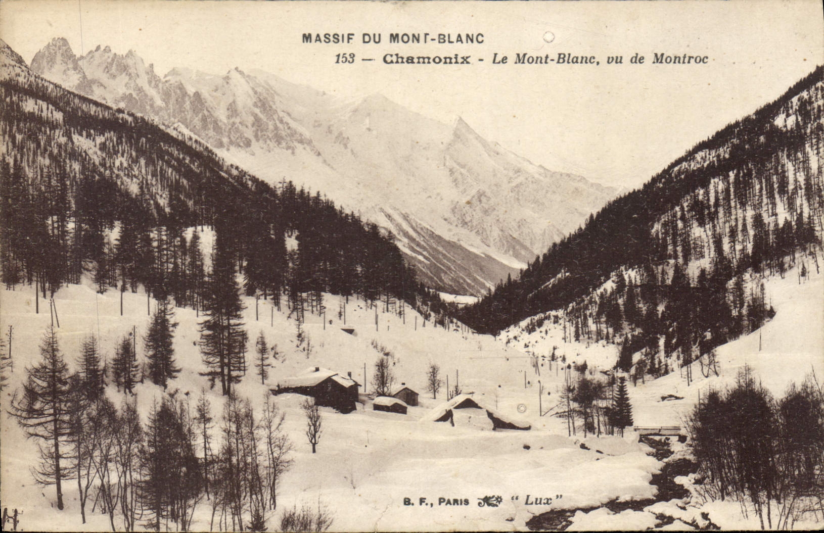 CPA Massif du Mont Blanc Chamonix Le Mont Blanc vu de Montroc 