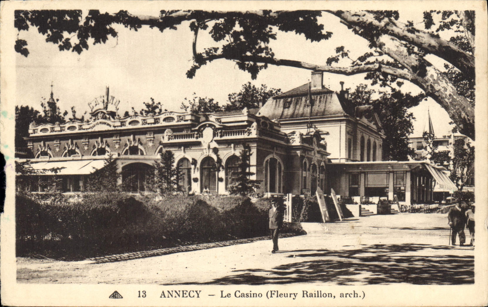CPA Annecy Le Casino Fleury Raillon arch