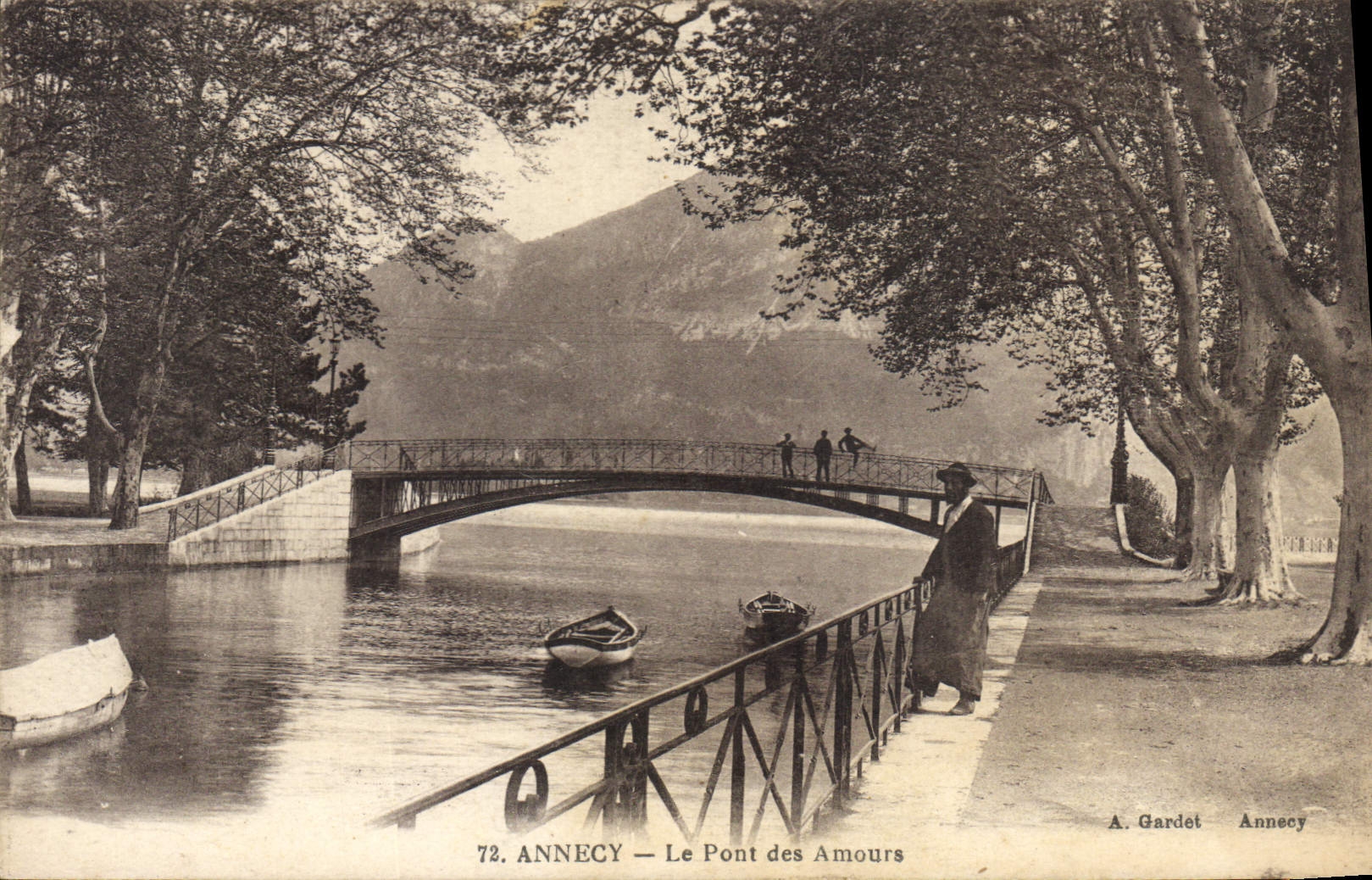 CPA Annecy Le Pont des Amours 