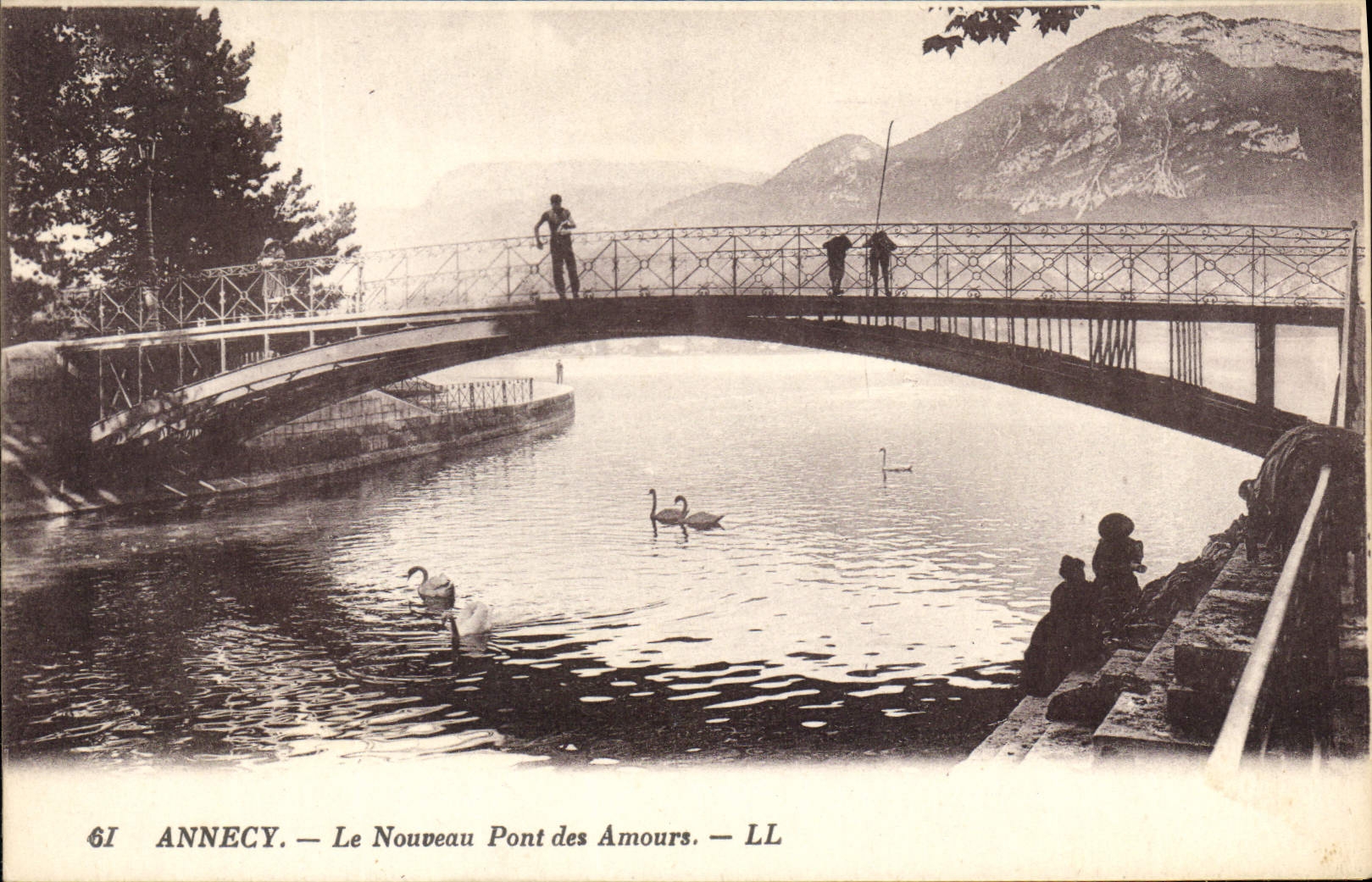 CPA Annecy Le Nouveau Pont des Amours 
