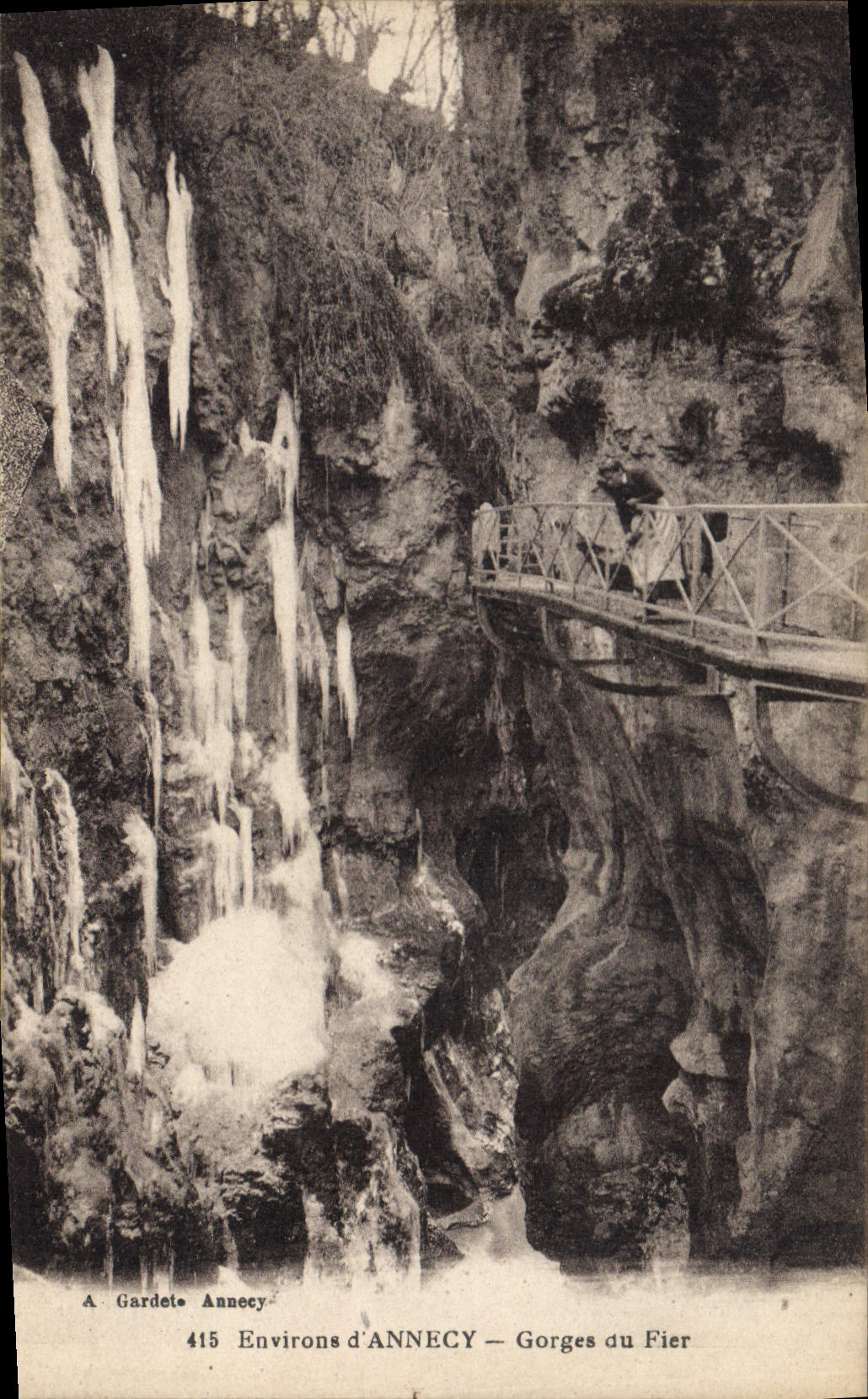 CPA Environs d'Annecy Gorges du Fier 