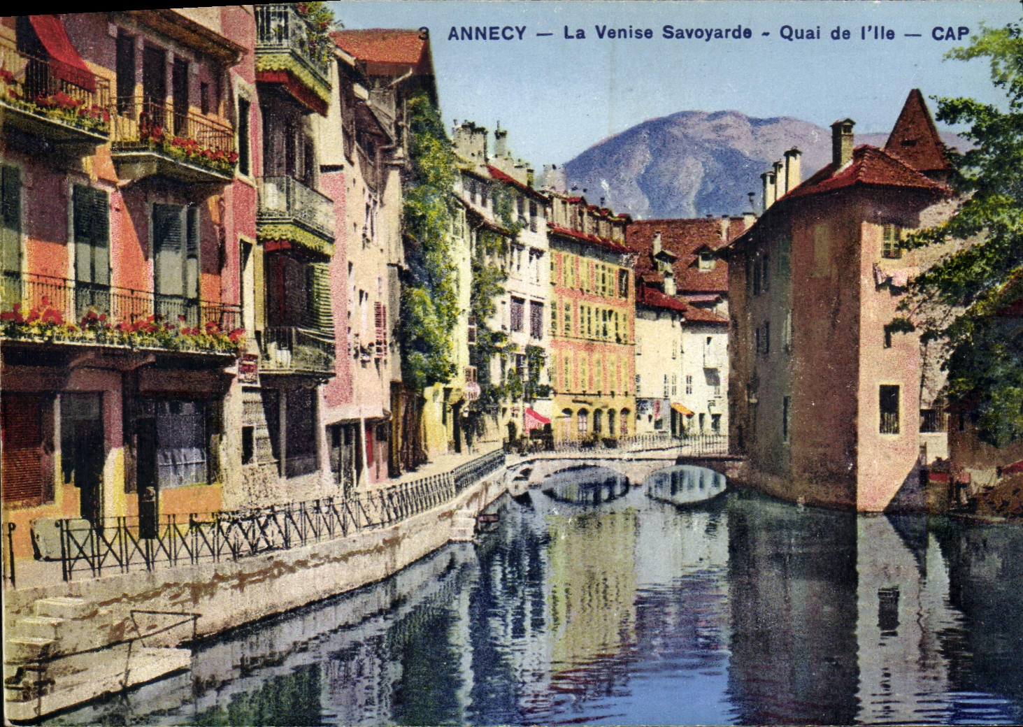 CPA Annecy La Venise Savoyarde Quai de l'Ile 