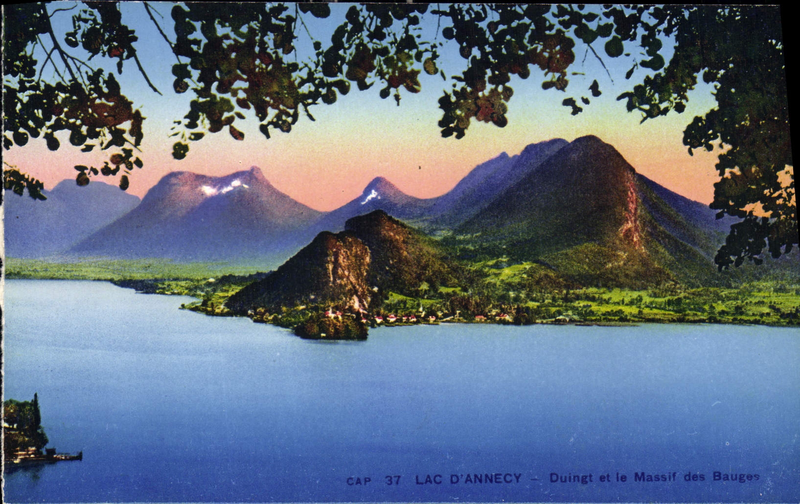 CPA Lac d'Annecy Duingt et le Massif des Bauges 