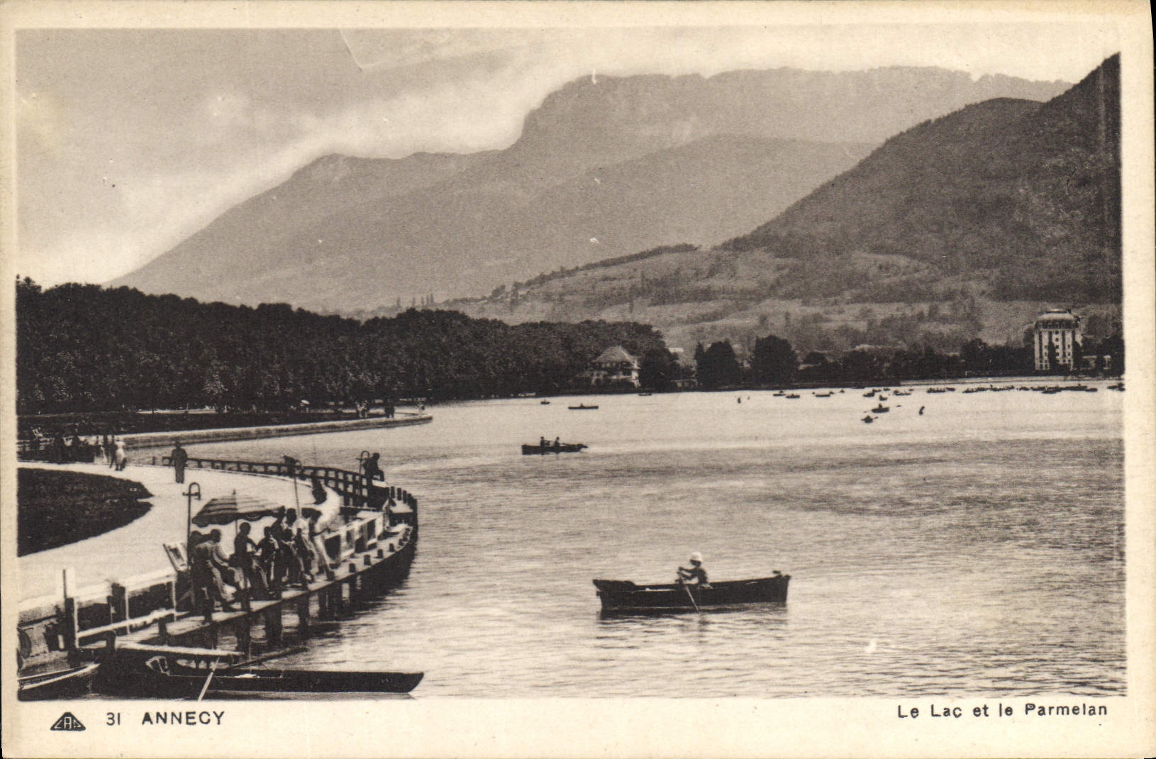 CPA Annecy Le Lac et le Parmelan 