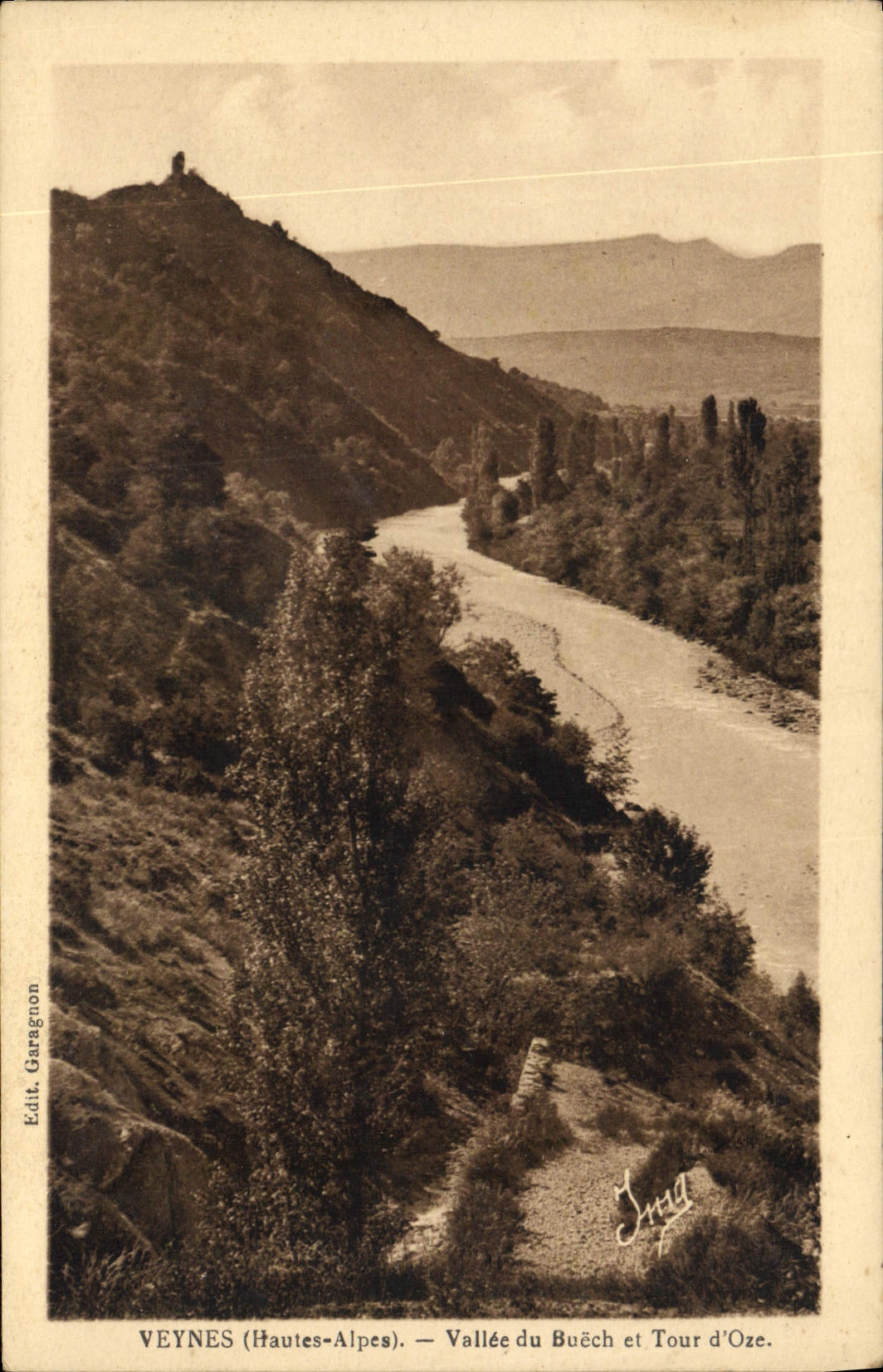 CPA Veynes Hautes Alpes Vallee du Buech et Tour d'Oze