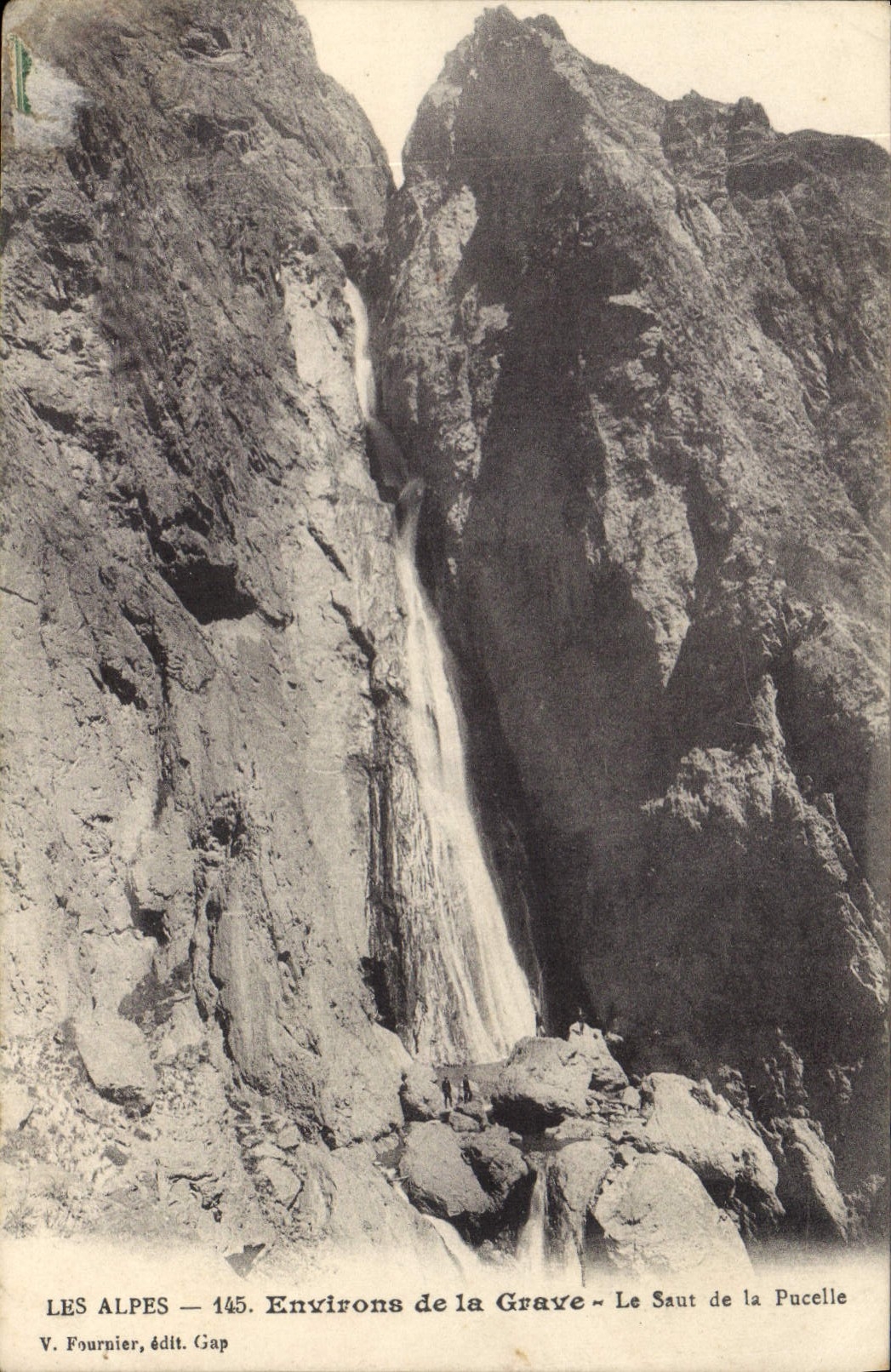 CPA Les Alpes Environs de la Grave Le Saut de la Pucelle 