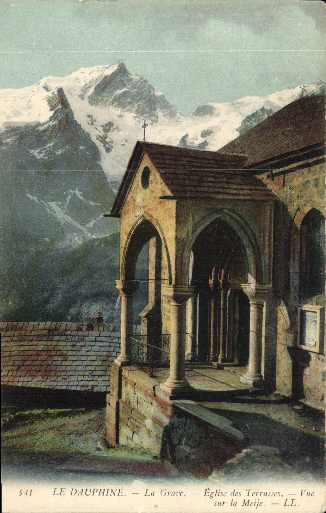 CPA Le Dauphine La Grave Eglise des Terrasses sur la Meije 
