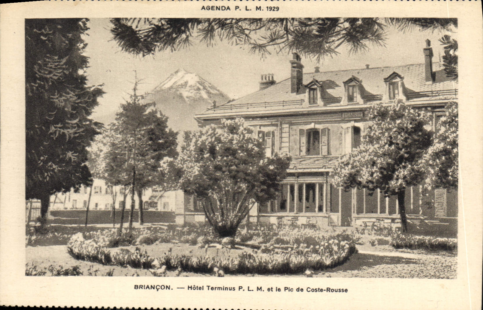 CPA Briancon Hotel Terminus et le Pic de Coste Rousse 