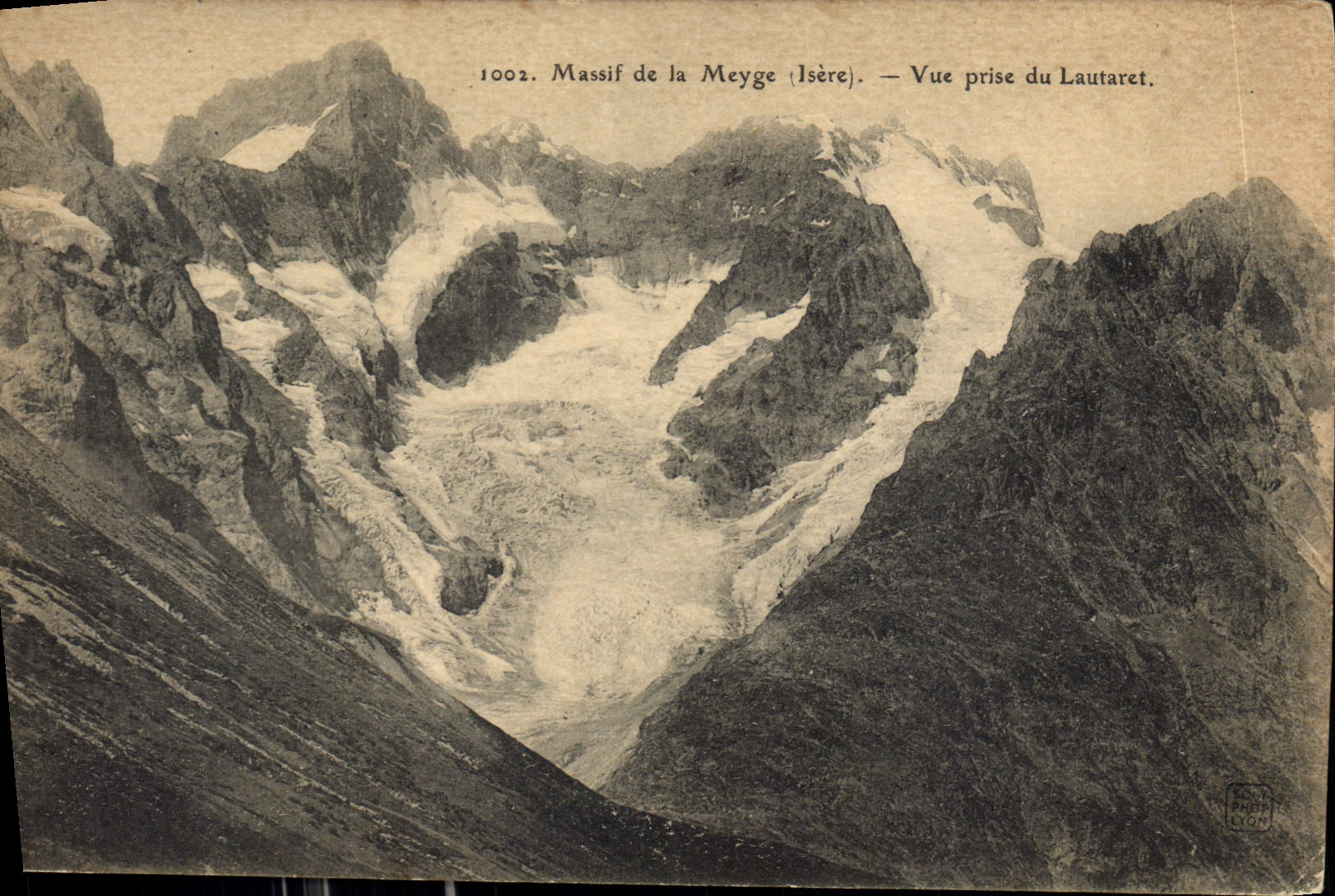 CPA Massif de la Meije Isere Vue prise du Lautaret 