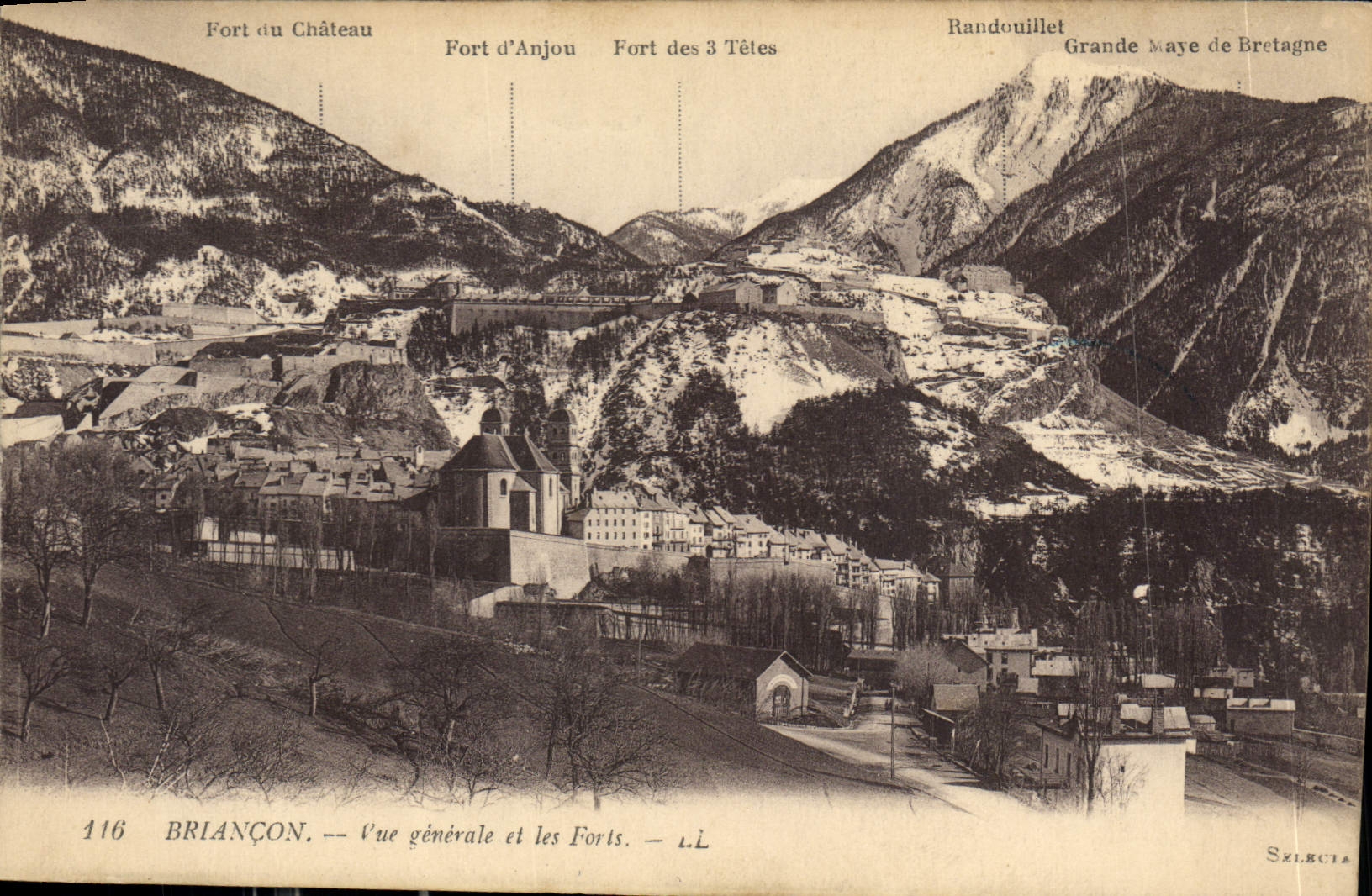 CPA Briancon Vue generale et les Forts 