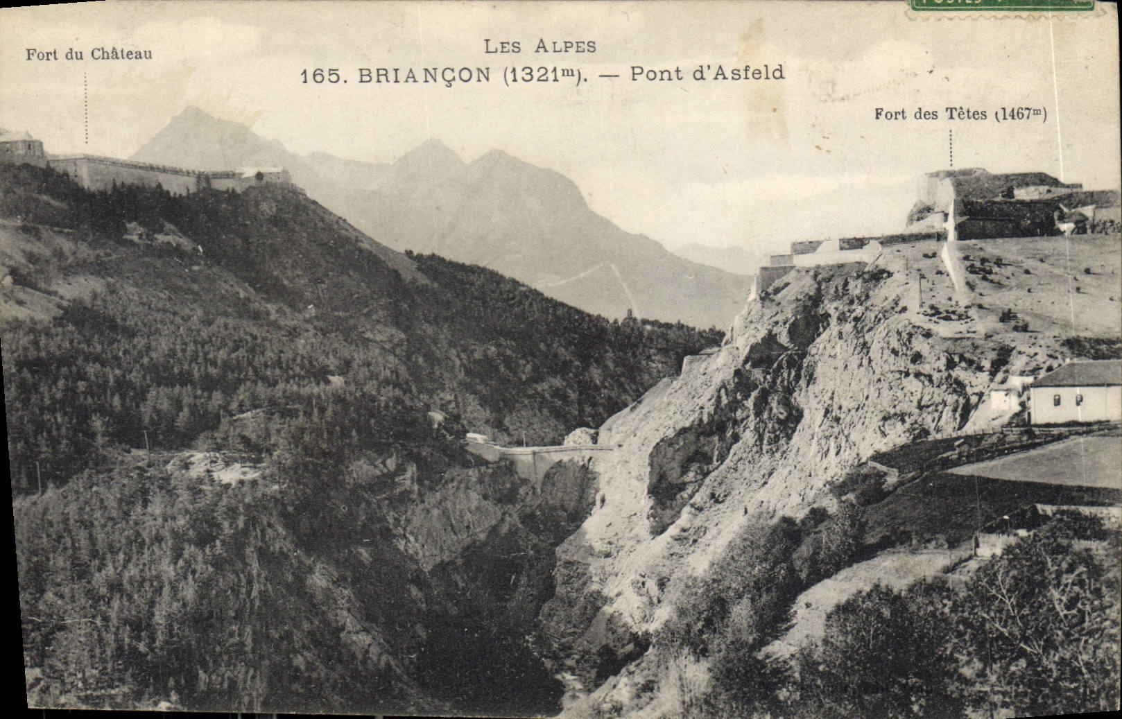 CPA Les Alpes Briancon Pont d'Asfeld 
