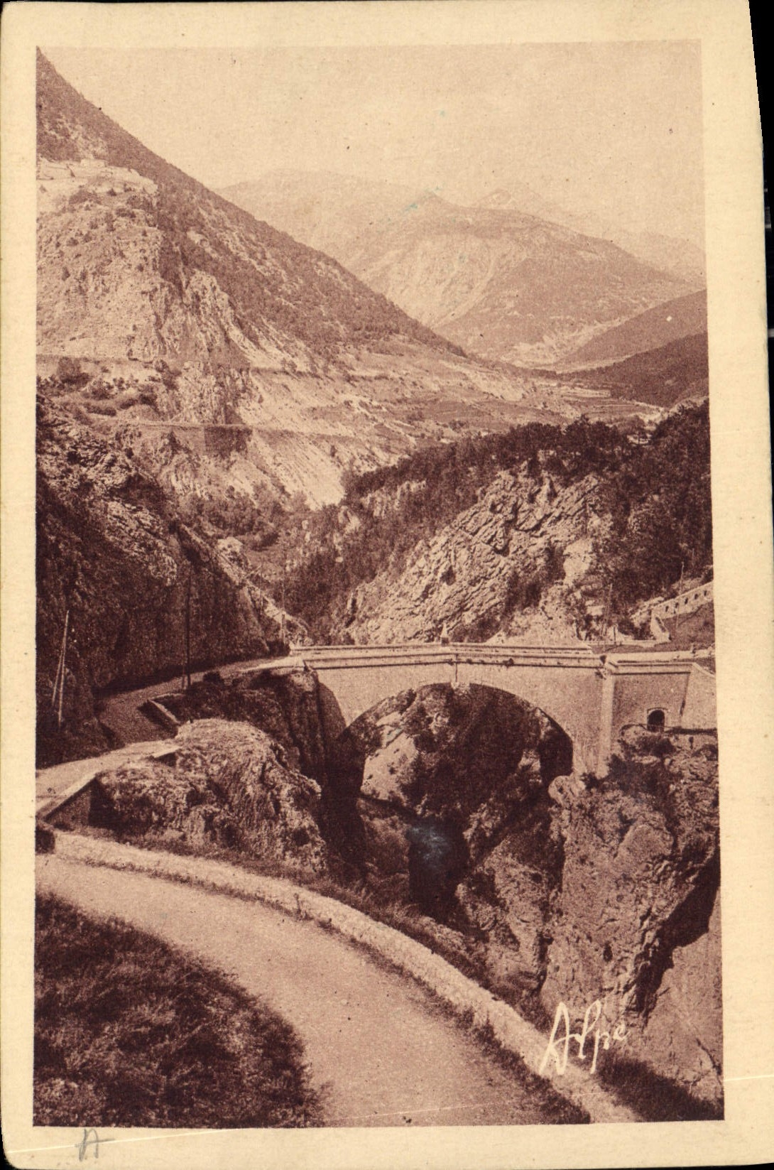 CPA Briancon Pont d'Asfeld 