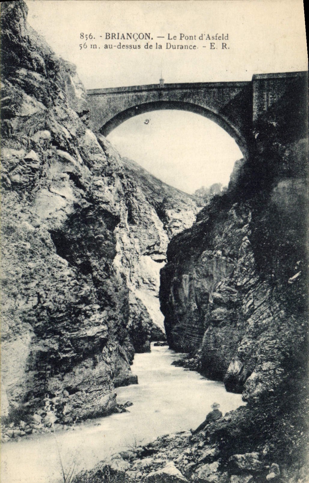 CPA Briancon Le Pont d'Asfeld au dessus de la Durance 