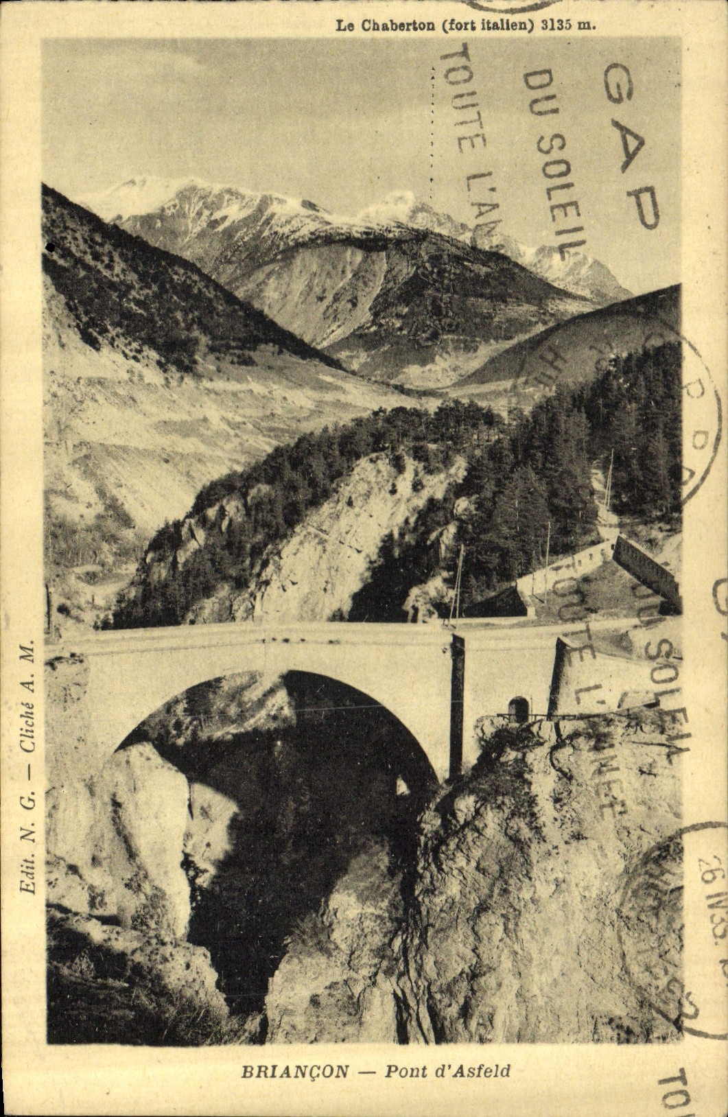 CPA Briancon Pont d'Asfeld 