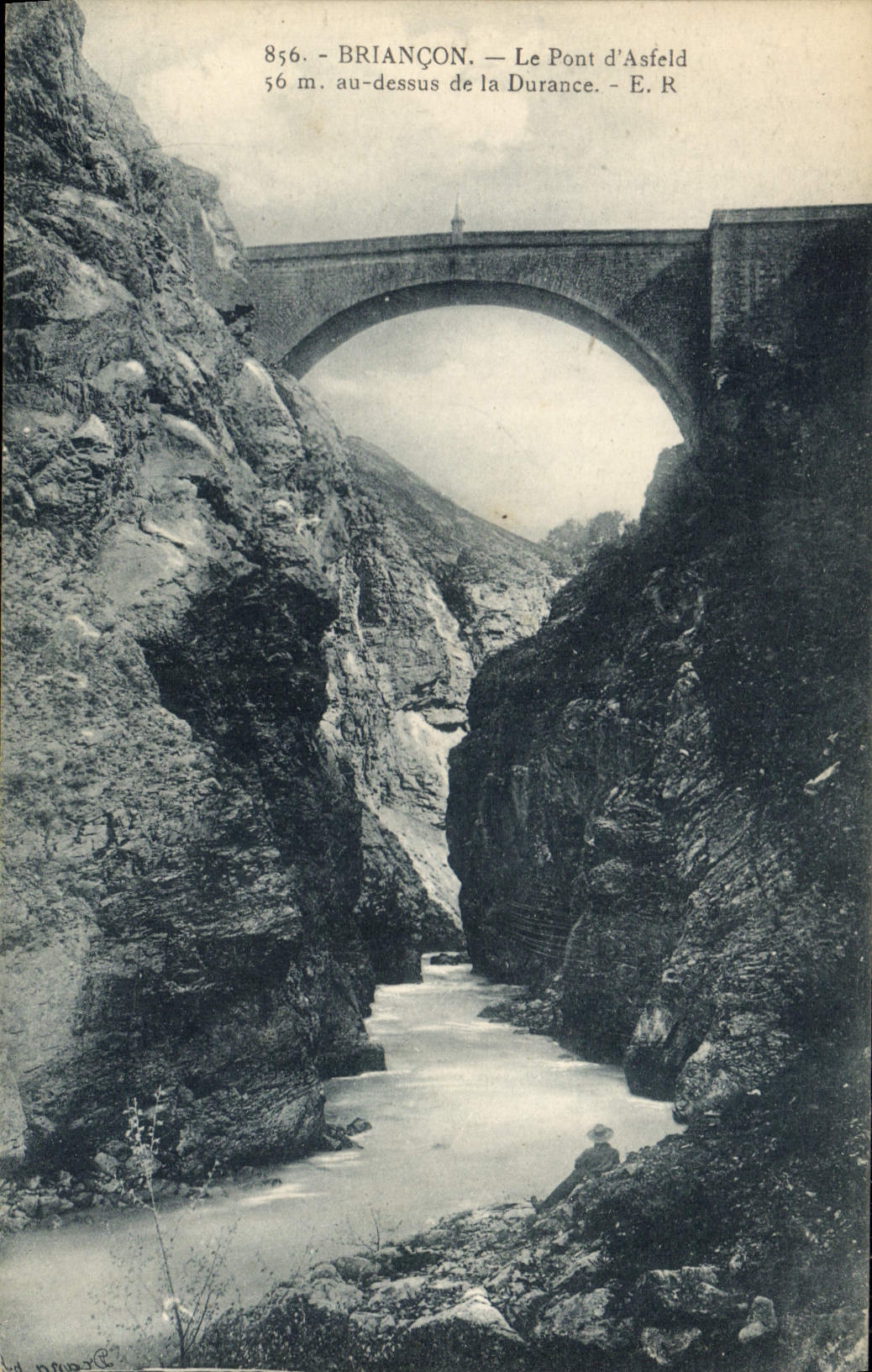 CPA Briancon Le Pont d'Asfeld au dessus de la Durance 