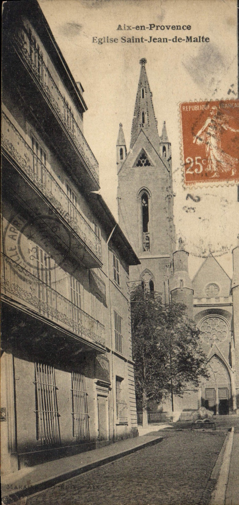 CPA Aix en Provence Eglise Saint Jean de Malte 