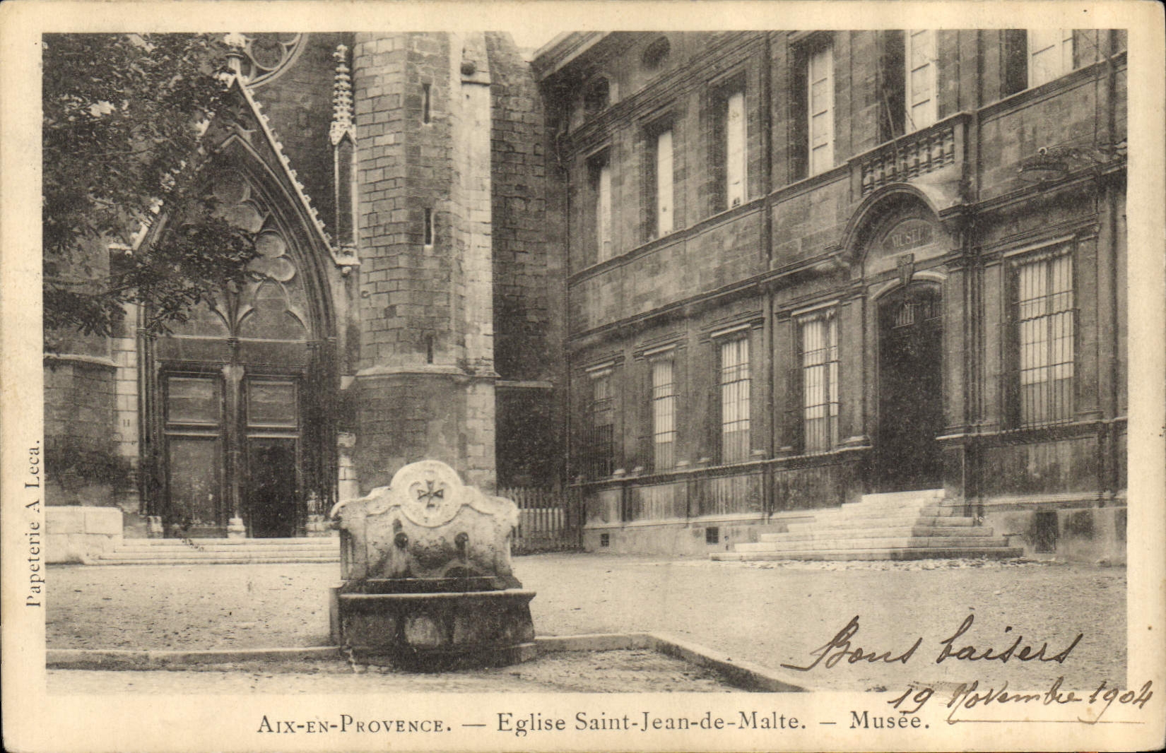 CPA Aix en Provence Eglise Saint Jean de Malte Musee 
