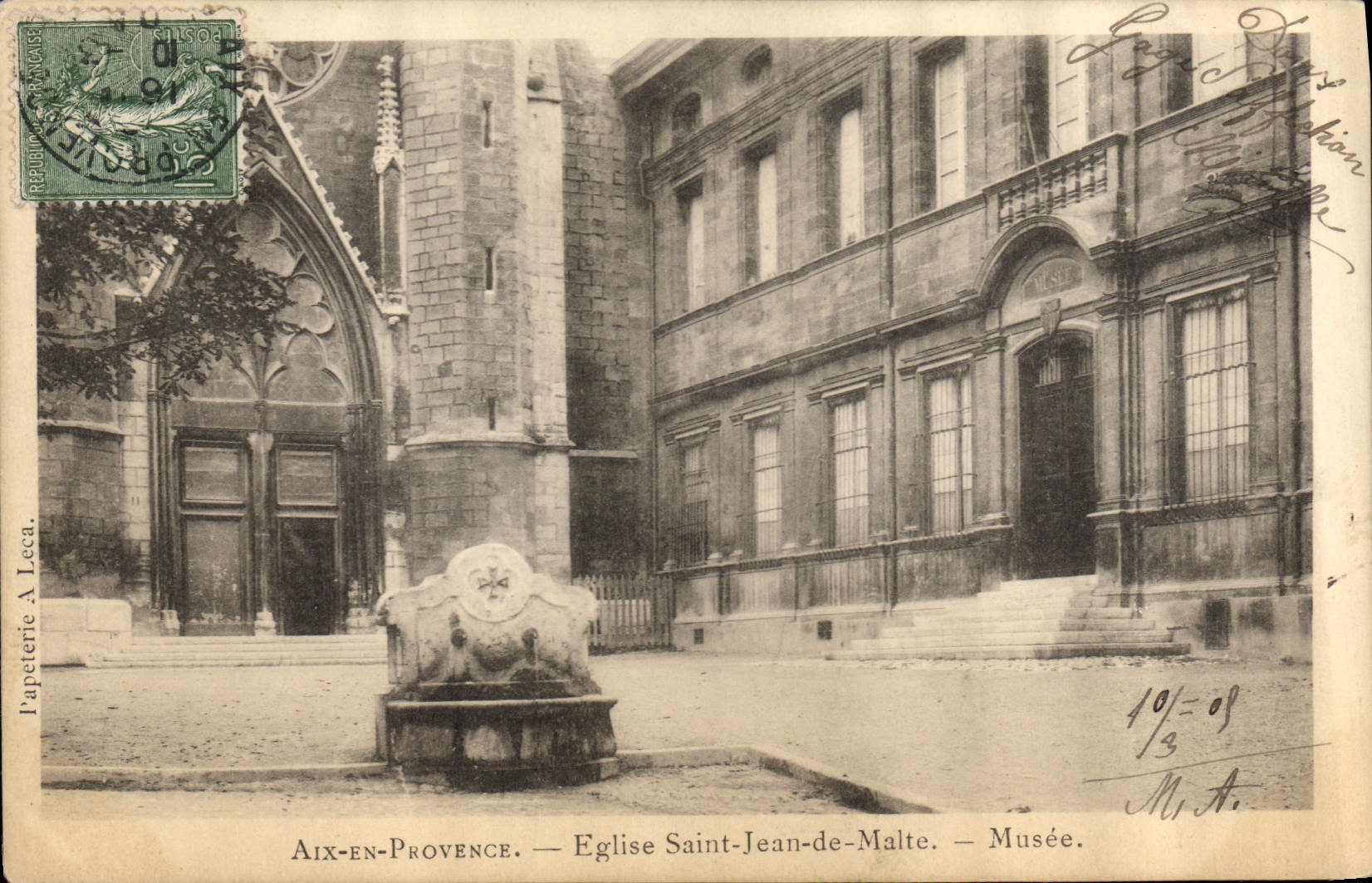 CPA Aix en Provence Eglise Saint Jean de Malte Musee 