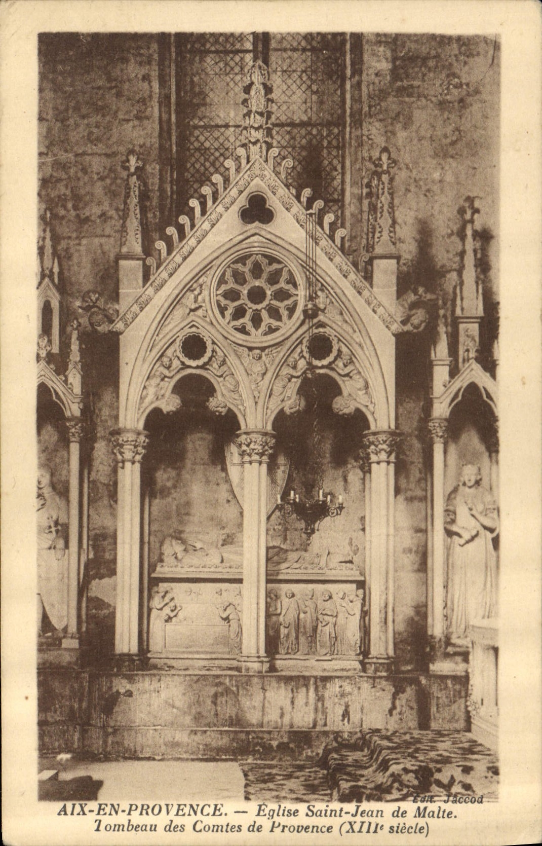 CPA Aix en Provence Eglise Saint Jean de Malte Tombeau des Comtes de Provence 