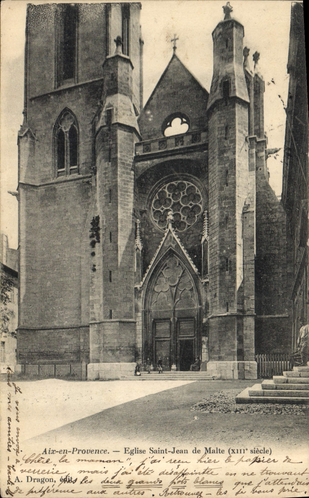 CPA Aix en Provence Eglise Saint Jean de Malte 
