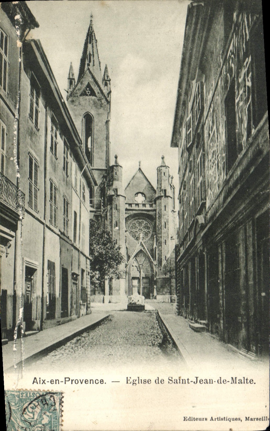 CPA Aix en Provence Eglise de Saint Jean de Malte 