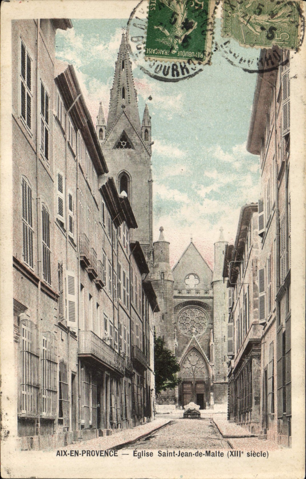 CPA Aix en Provence Eglise Saint Jean de Malte