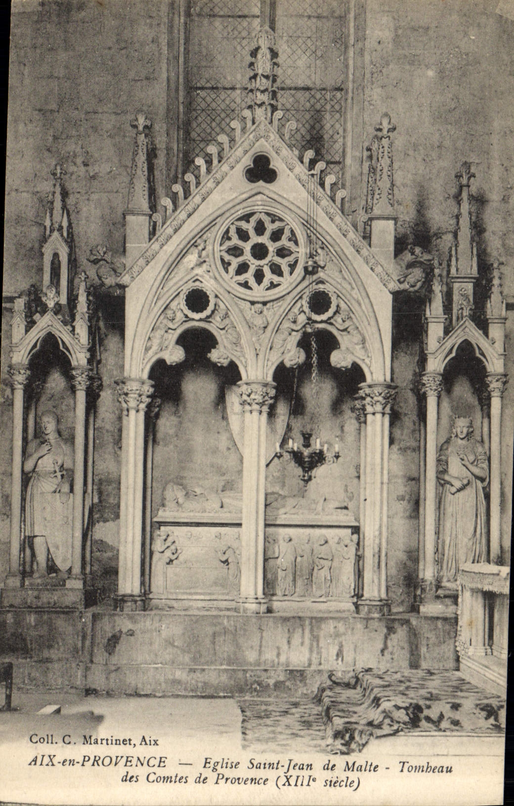 CPA Aix en Provence Eglise Saint Jean de Malte Tombeau des Comtes de Provence 