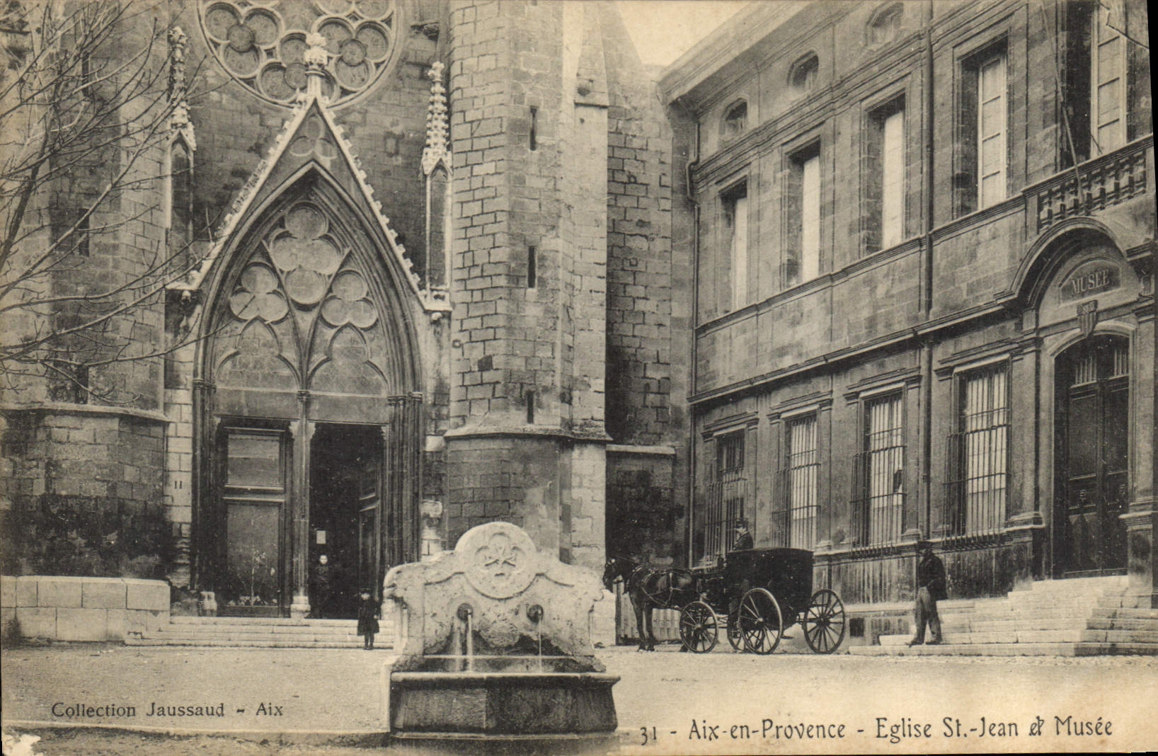 CPA Aix en Provence Eglise St Jean et Musee 