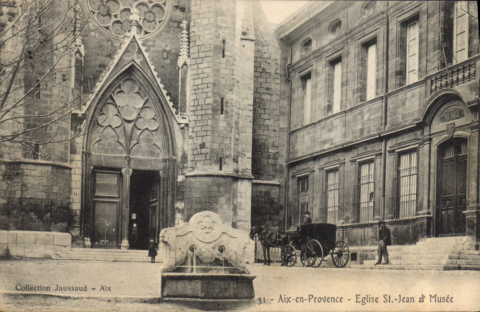 CPA Aix en Provence Eglise St Jean et Musee 