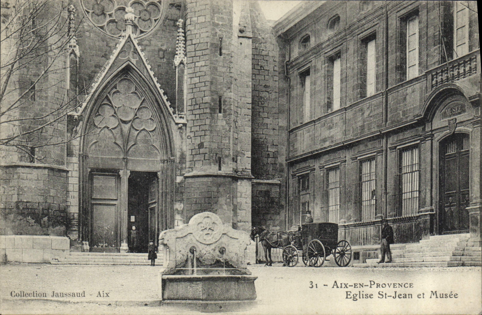 CPA Aix en Provence Eglise St Jean et Musee 