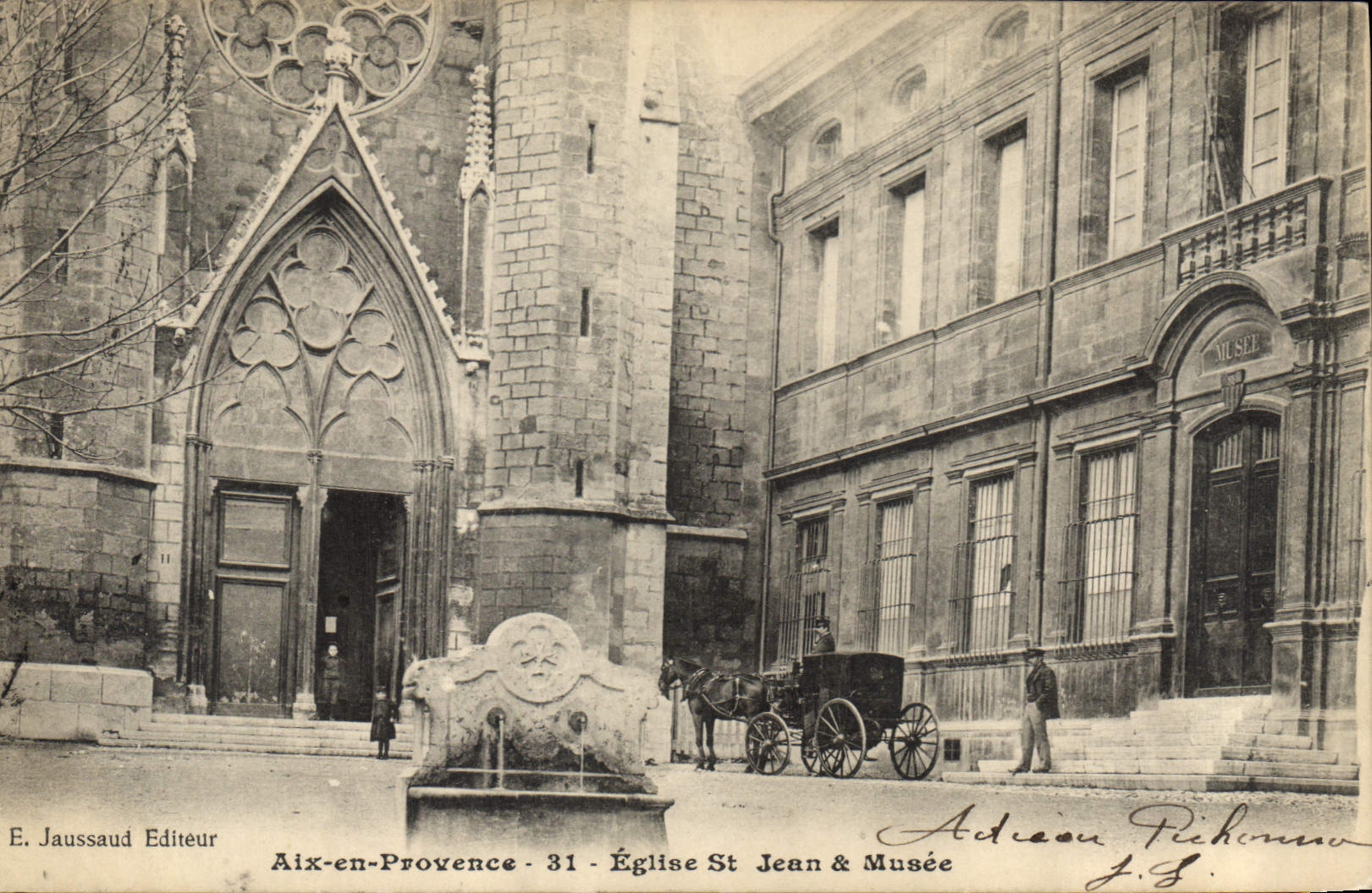 CPA Aix en Provence Eglise St Jean & Musee 