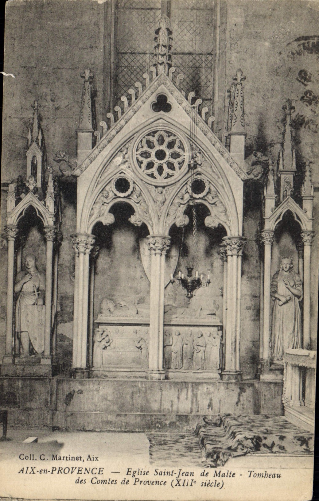 CPA Aix en Provence Eglise Saint Jean de Malte Tombeau des Comtes de Provence 