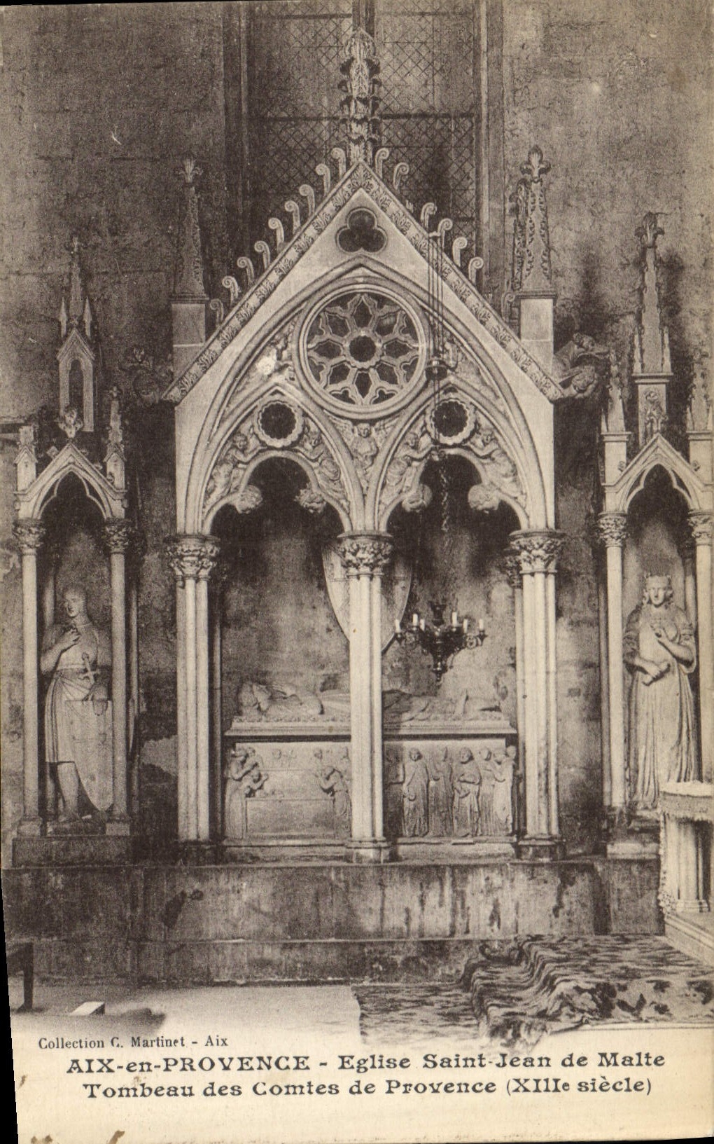 CPA Aix en Provence Eglise Saint Jean de Malte Tombeau des Comtes de Provence 