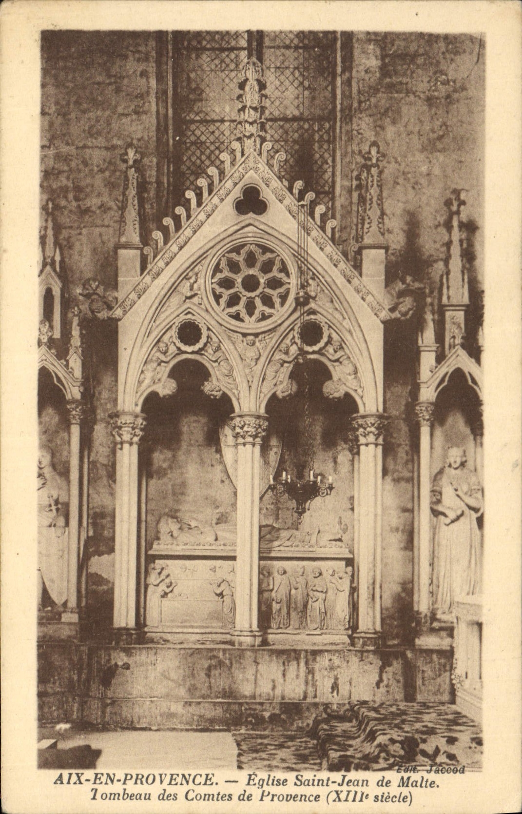 CPA Aix en Provence Eglise Saint Jean de Malte Tombeau des Comtes de Provence