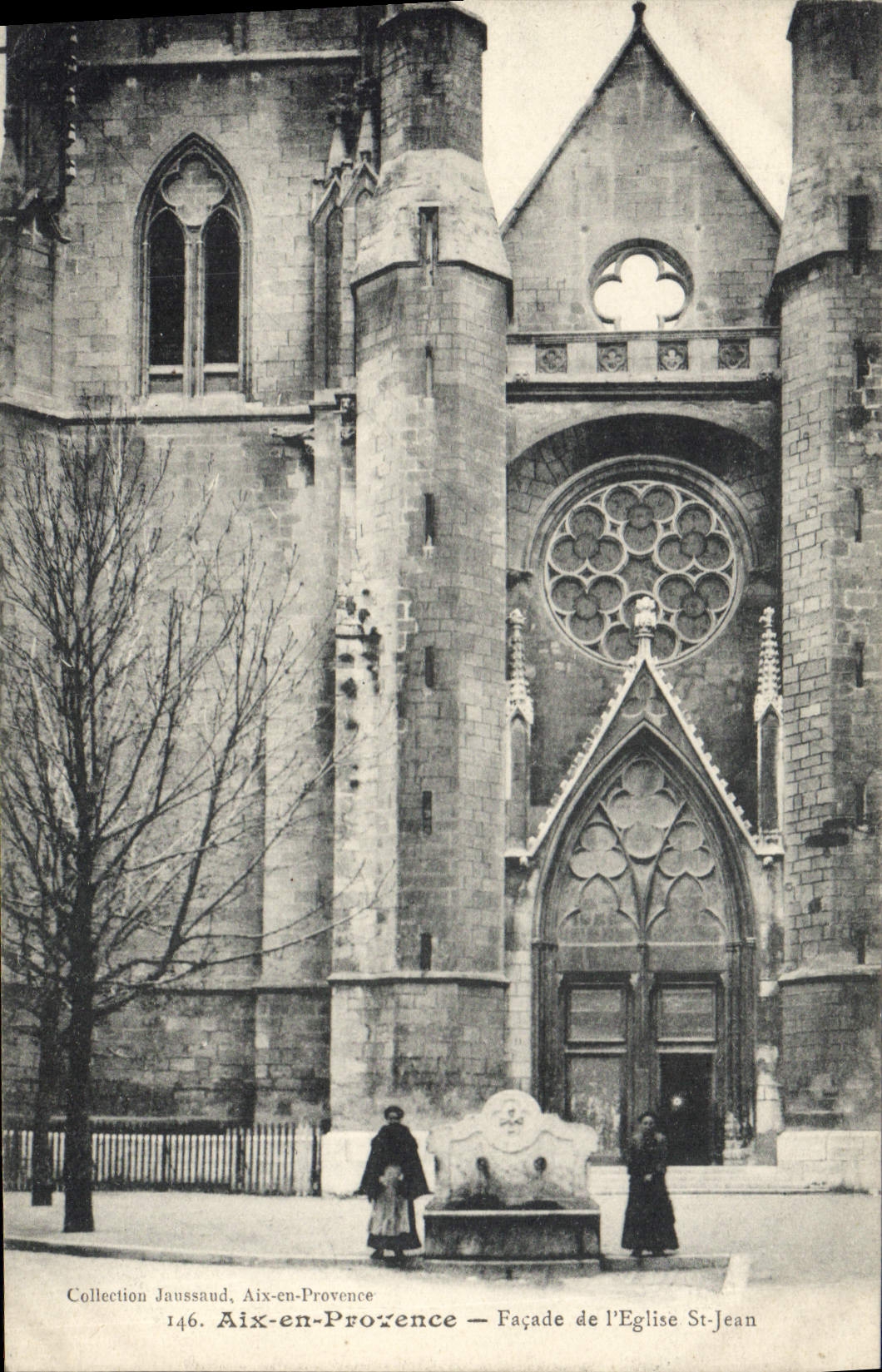 CPA Aix en Provence Facade de l'Eglise St Jean 
