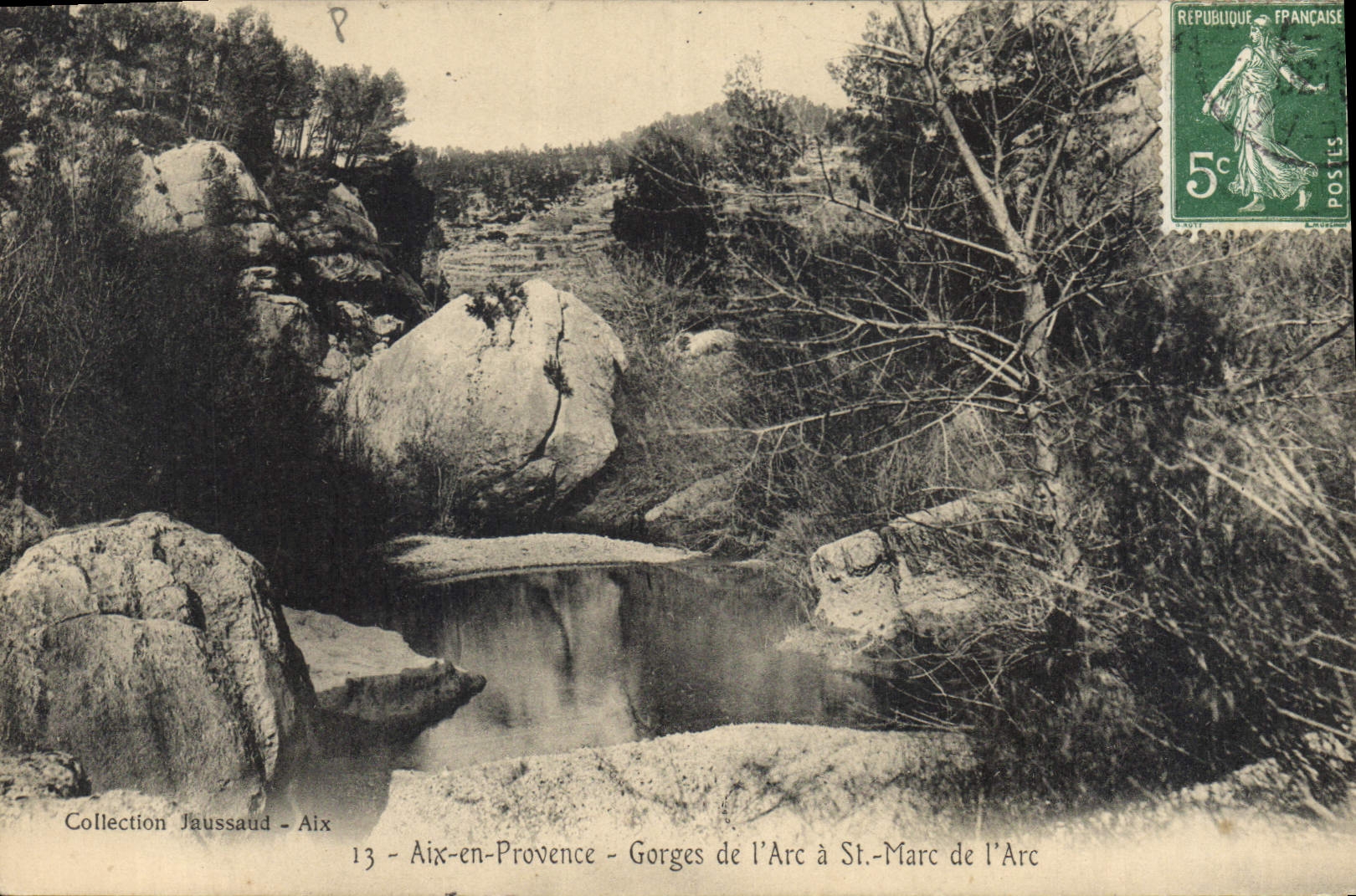 CPA Aix en Provence Gorges de l'Arc a St Marc de l'Arc 