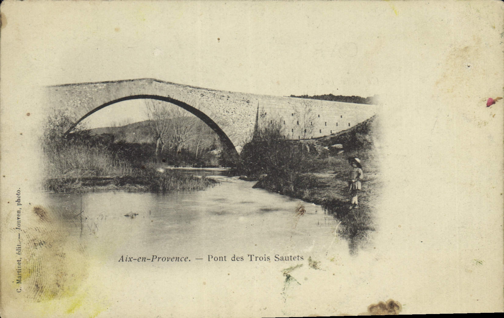 CPA Aix en Provence Pont des Trois Sautets 